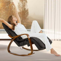 Naipo 2-in-1 Shiatsu Back Massager and Rocking Chair with Heat and Vibration Fuction - NAIPO