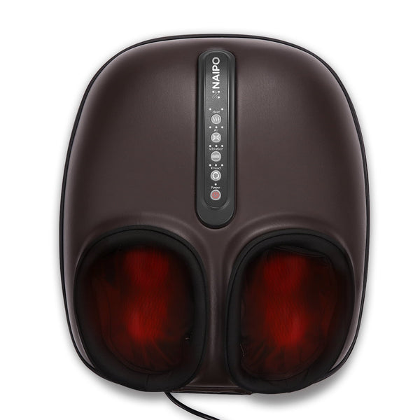 Naipo Foot Massager Machine with Heat, Shiatsu Deep Kneading Delivers