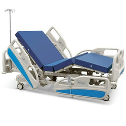 Naipo Hospital Bed 5 Functions Electric ICU Bed with Mattress, IV Pole and Remote Control for Home and Hospital Use - NAIPO