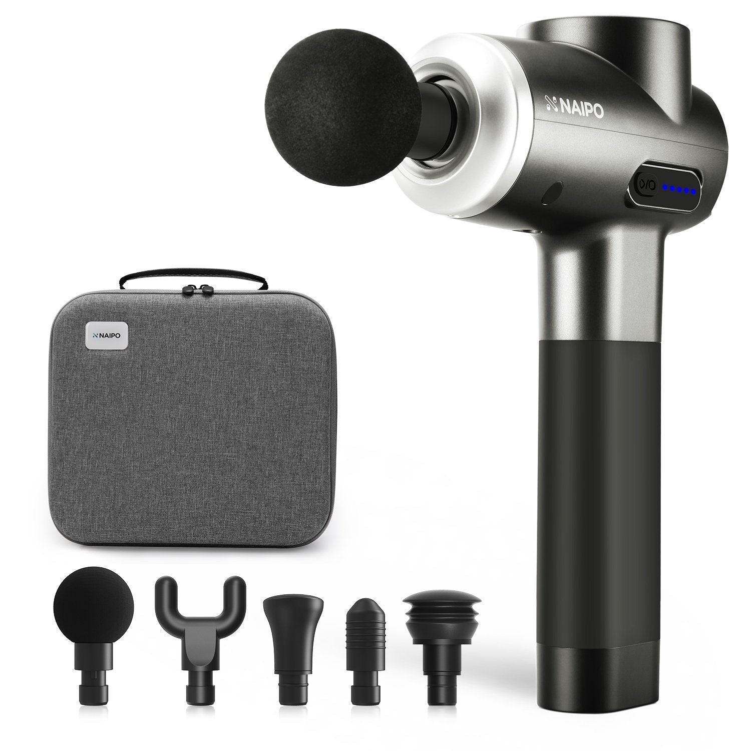 Naipo Massage Gun Deep Tissue Muscle Percussion Massager--Wholesale--US--MGPC-007