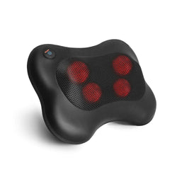 Naipo Massage Pillow with Kneading, Heat and Leather Cover - NAIPO