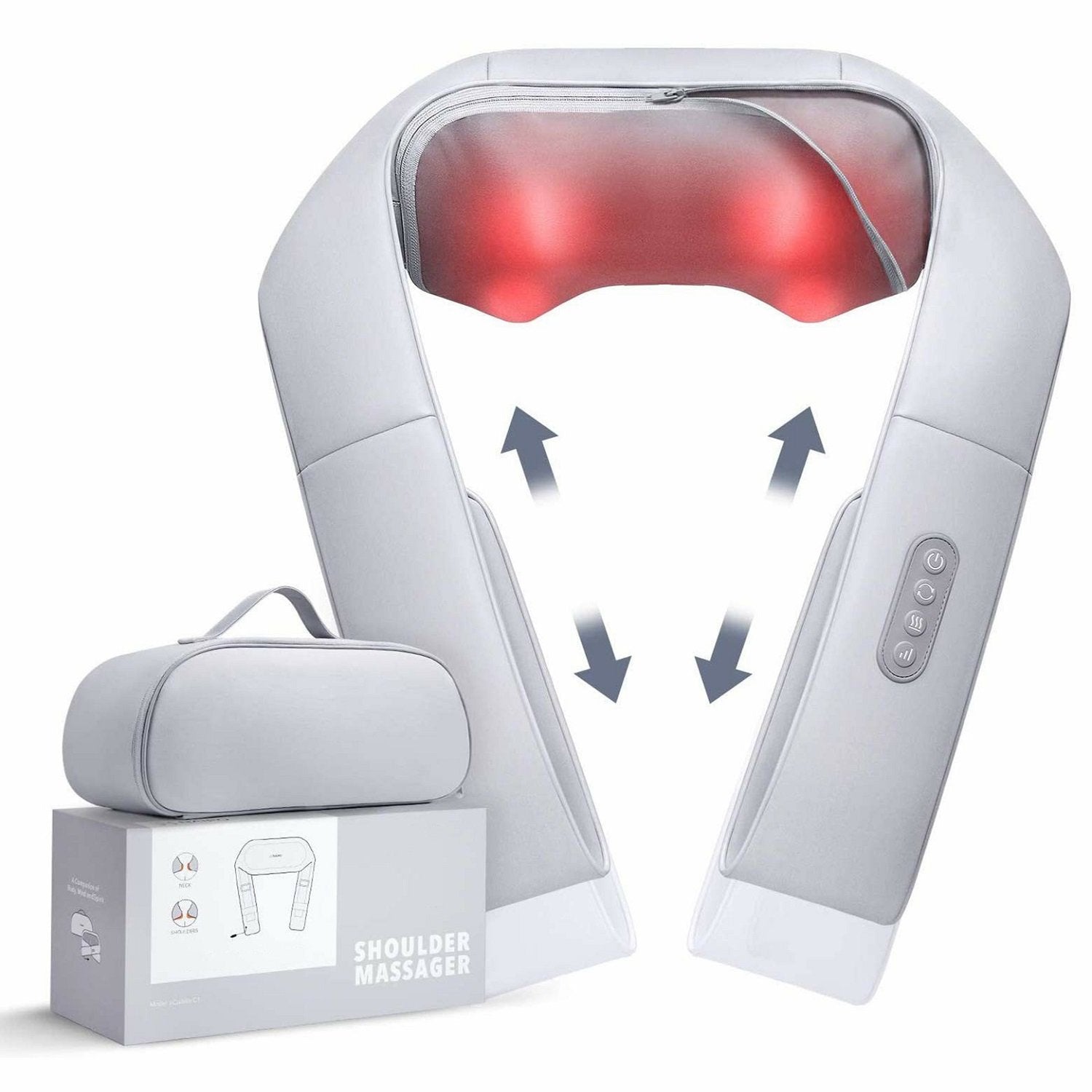 NAIPO Shoulder Massager with Adjustable Heat and Straps  oCuddle C1