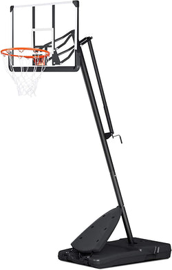 Naipo Portable Basketball Hoop & Goal Basketball System Stand Height Adjustable 90” to 120” with 54 Inch Backboard & Wheels Basketball Equipment for Youth Adults Indoor Outdoor Use - NAIPO