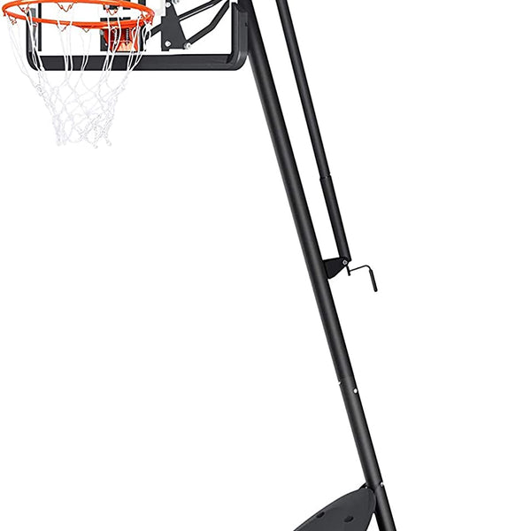 Naipo Portable Basketball Hoop & Goal Basketball System Stand Height Adjustable 90” to 120” with 54 Inch Backboard & Wheels Basketball Equipment for Youth Adults Indoor Outdoor Use