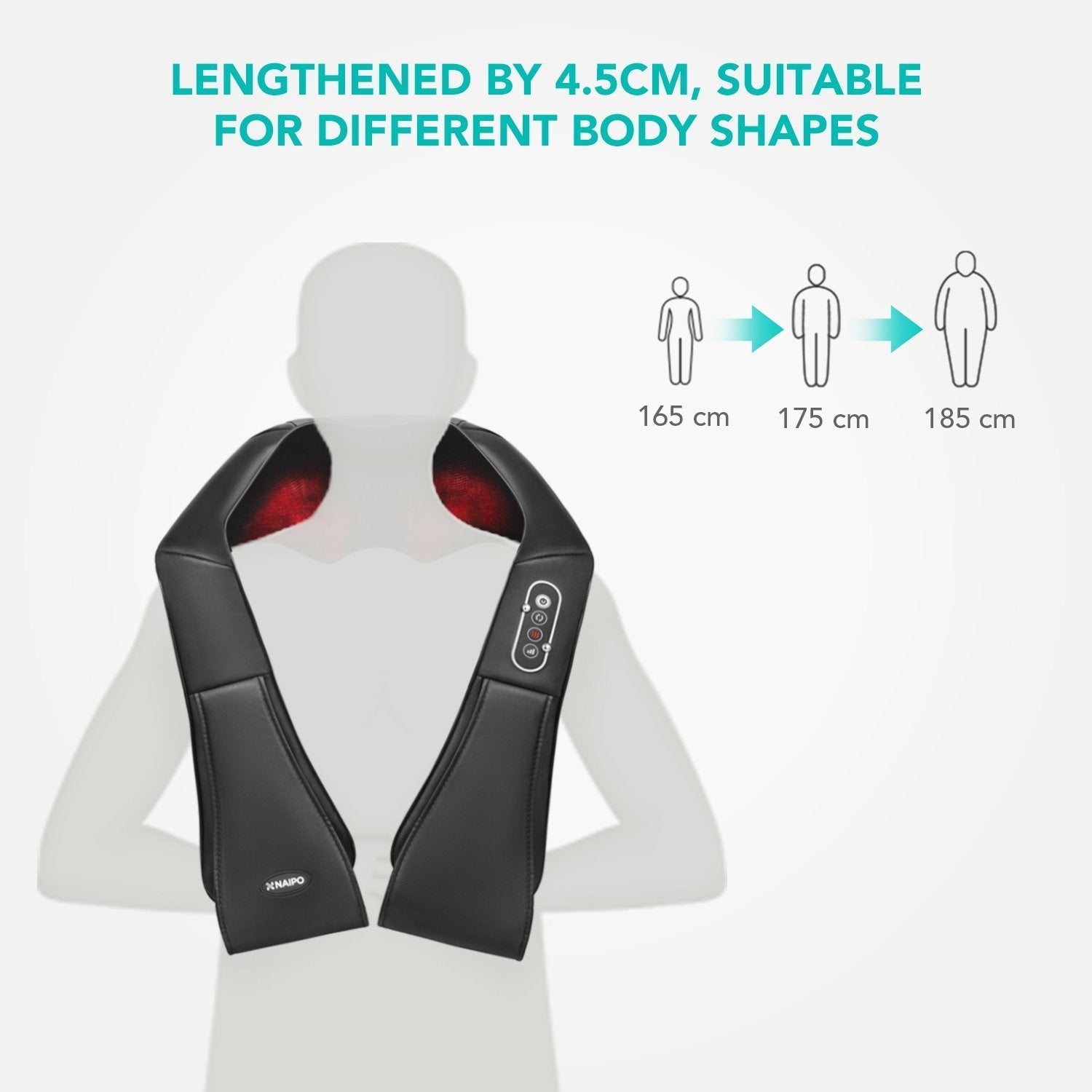 Naipo Shoulder & Neck Massager with Shiatsu Kneading Massage and Heat--Wholesale--US - NAIPO