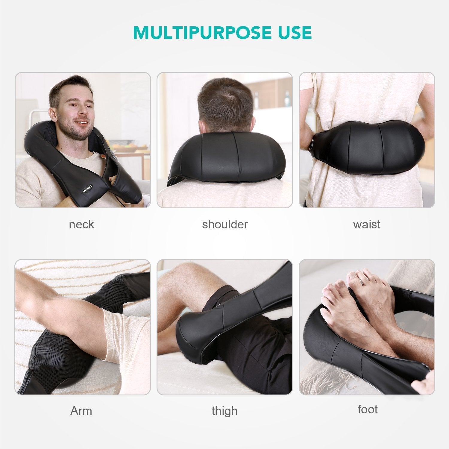 Naipo Shoulder & Neck Massager with Shiatsu Kneading Massage and Heat--Wholesale--US - NAIPO