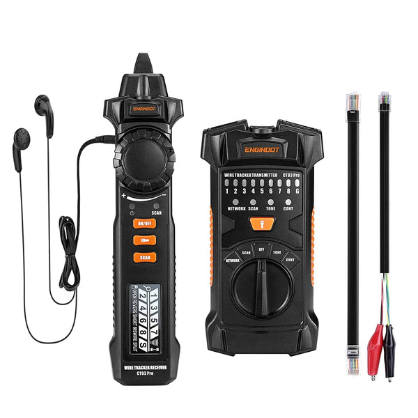 Network Cable Tester, Cable Tracer with Probe Tone, RJ11 RJ45 Line Fin