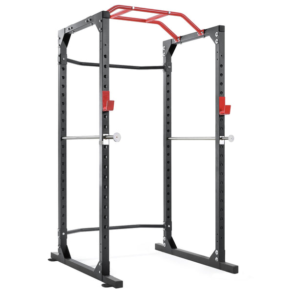 Power Cage Squat Rack Cage Weight Cage Power Rack Home Gym with 19-Level Adjustable and J-Hooks Heavy Duty for 1000 lbs Capacity for Barbell Lifting Squat Stand Push ups - NAIPO